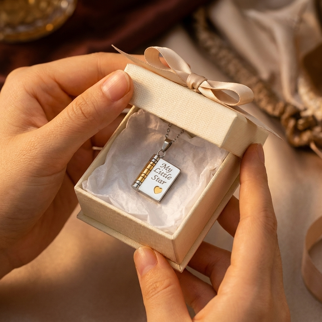 Book Locket Necklace — The Wearable Love Letter
