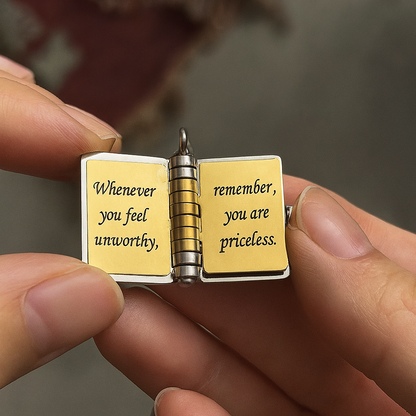 Book Locket Necklace — The Wearable Love Letter